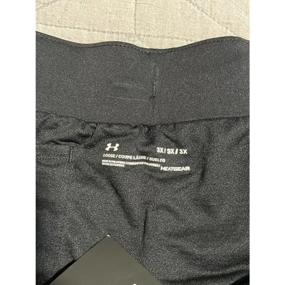 Under Armour Womens Running Shorts Size 3X Black White